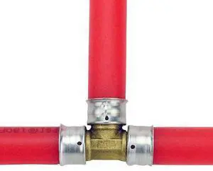 APOLLO APXT3410PK 3/4 in. Brass PEX Barb Tee (10-Pack), 10PK