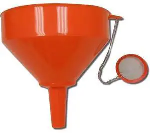 KING KOOKER 10OF Cooking Oil Funnel, Plastic, Stainless Steel Filter