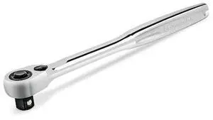 POWERBUILT 649968 1/4" Drive Pro Ratchet with  Contour Handle