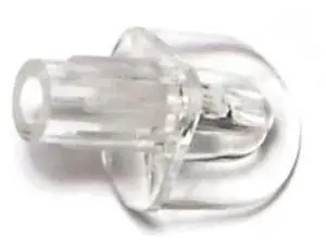 MIDWEST FASTENER 66228 1/4" x 1/2" Clear Plastic Fluted Shelf Supports 20PK