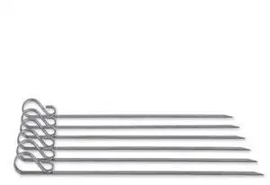 RSVP INTERNATIONAL BQ-FLT6 Endurance Stainless Steel Flat Skewers, 6PK