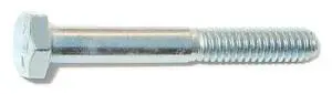 MIDWEST FASTENER 00258 Grade 5, 1/4"-20 Hex Head Cap Screw, Zinc Plated Steel,