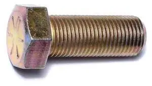 MIDWEST FASTENER 00899 Grade 8, 9/16"-18 Hex Head Cap Screw, Zinc Yellow Steel,
