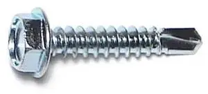 MIDWEST FASTENER 36024 Self-Drilling Screw, #10 x 1 in, Zinc Plated Steel
