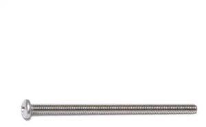 MIDWEST FASTENER 50683 #8-32 x 3 in Phillips Pan Machine Screw, Plain Stainless