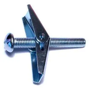 MIDWEST FASTENER 04101 Toggle Bolt, 3" L, Steel, 25 PK