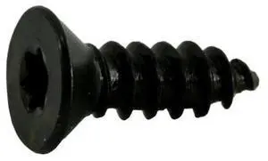 MIDWEST FASTENER 36924 Sheet Metal Screw, #8 x 1/2 in, Black Steel Flat Head