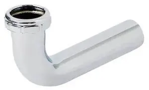 EVERFLOW 61912 Slip Elbow for Tubular Drain Applications, 17GA Chrome Plated
