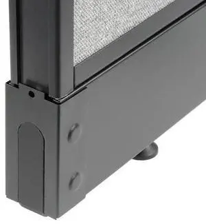 Steel End Base Cap for Interion Office Partition Panels