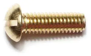 MIDWEST FASTENER 32802 5/16"-18 x 1 in Slotted Round Machine Screw, Plain