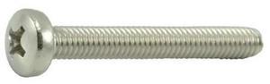 MIDWEST FASTENER 55056 M4-0.70 x 30 mm Phillips Pan Machine Screw, Plain