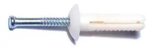 MIDWEST FASTENER 04077 Screw Anchor, 1/4" Dia., Nylon, 100 PK