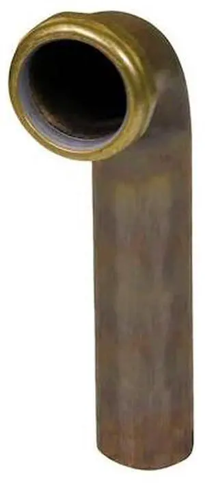 EVERFLOW 21924 Slip Joint Waste Bend for Tubular Drain Applications, 22GA Brass