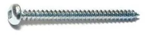 MIDWEST FASTENER 08719 Sheet Metal Screw, #8 x 2 in, Zinc Plated Steel Pan Head