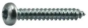 MIDWEST FASTENER 37051 Sheet Metal Screw, #4 x 3/4 in, Zinc Plated Steel Pan