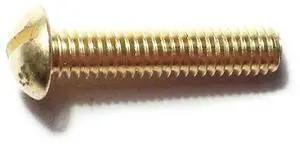 MIDWEST FASTENER 32803 5/16"-18 x 1-1/2 in Slotted Round Machine Screw, Plain