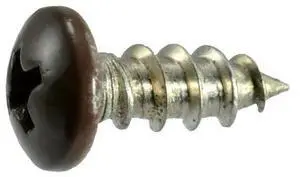 MIDWEST FASTENER 09115 Sheet Metal Screw, #10 x 1/2 in, Painted 18-8 Stainless