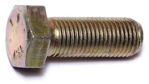 MIDWEST FASTENER 00857 Grade 8, 3/8"-24 Hex Head Cap Screw, Zinc Yellow Steel,