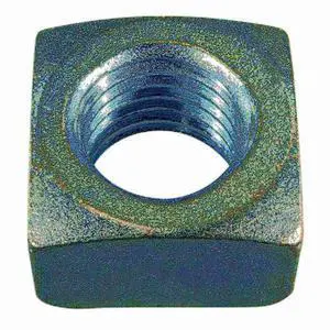 MIDWEST FASTENER 64496 1"-8 Zinc Plated Steel Coarse Thread Square Nuts 3PK