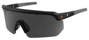 ERGODYNE AEGIR Safety Sunglasses, Smoke Matte Black Frame