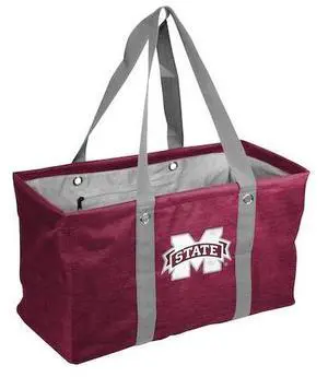 LOGO BRANDS 177-765-CR1 Mississippi State Crosshatch Picnic Caddy