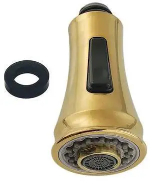 KINGSTON BRASS KDH8817 2Function PullDown Kitchen Faucet Sprayer Head, Brushed