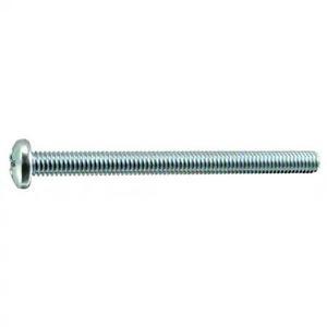 MIDWEST FASTENER 54760 5/16"-18 x 4 in Phillips Pan Machine Screw, Zinc Plated