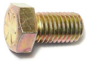 MIDWEST FASTENER 65481 Grade 8, 9/16"-12 Hex Head Cap Screw, Zinc Yellow Steel,