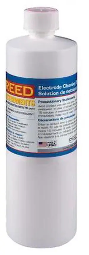 REED INSTRUMENTS R1425 Electrode Cleaning Solution, 16.9oz