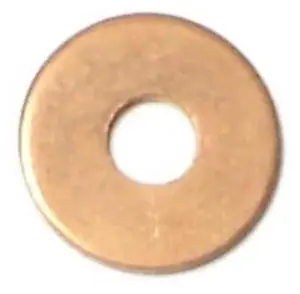 MIDWEST FASTENER 62206 Round Rivet Washer, #10 ID, Copper, 72 PK