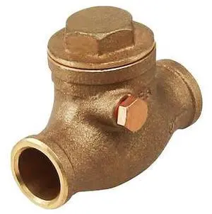 EVERFLOW 210C114-NL SWT Swing Check Valve, Cast Brass 1-1/4"
