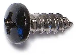 MIDWEST FASTENER 09094 Sheet Metal Screw, #8 x 1/2 in, Painted 18-8 Stainless