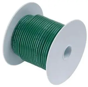 ANCOR 106310 Primary Wire, Marine, 12 AWG, 1C C, Green, Vinyl, Stranded, 600V,