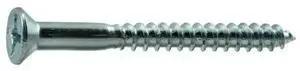 MIDWEST FASTENER 02596 Wood Screw, #12, 2-1/4 in, Zinc Plated Steel Flat Head