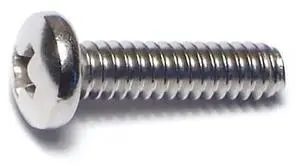 MIDWEST FASTENER 07113 #10-24 x 3/4 in Phillips Pan Machine Screw, Plain 18-8