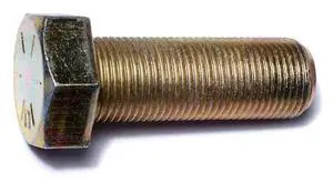 MIDWEST FASTENER 00940 Grade 8, 7/8"-14 Hex Head Cap Screw, Zinc Yellow Steel,