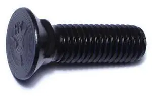 MIDWEST FASTENER 01242 Plow Bolt, 1/2"-13 Thrd Sz, 1-3/4" L, Flat Head, Steel,