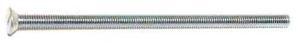MIDWEST FASTENER 68288 #10-32 x 4 in Slotted Flat Machine Screw, Zinc Plated