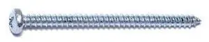 MIDWEST FASTENER 03235 Sheet Metal Screw, #6 x 2 in, Zinc Plated Steel Pan Head