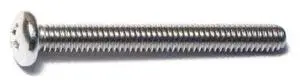MIDWEST FASTENER 07106 #8-32 x 1-1/2 in Phillips Pan Machine Screw, Plain 18-8