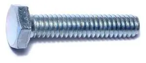 MIDWEST FASTENER 00981 1/4"-20 Hex Head Tap Bolt, Zinc Plated Steel, 1-1/4 in