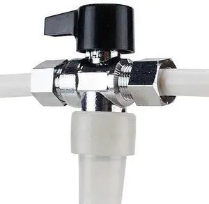 APOLLO EPXVT123838C 1/2 in. Chromed Brass PEX-A Barb x 3/8 in. Compression Dual