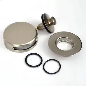 WATCO 959290-BN QuickTrim Lift-Turn Bath Stopper w-Innovator Overflow and 2