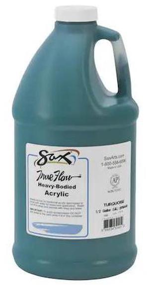 SAX 27520 True Flow Heavy Body Acrylic Paint, Half Gallon, Turquoise