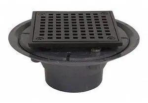 JONES STEPHENS D5094RB Shower Drain, OilRubBrz, 2"x3", 4-1/4"SqStr