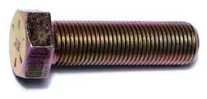 MIDWEST FASTENER 65505 Grade 8, 9/16"-18 Hex Head Cap Screw, Zinc Yellow Steel,