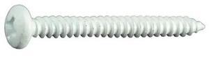 MIDWEST FASTENER 35972 Sheet Metal Screw, #8 x 1-1/2 in, White Steel Pan Head