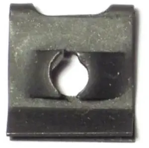 MIDWEST FASTENER 61626 Spring Nut, #8-32, U Shape, Steel, Zinc Plated Finish,