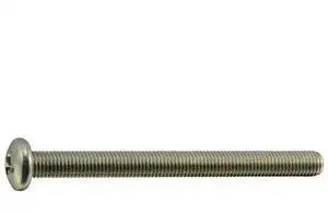 MIDWEST FASTENER 37671 1/4"-28 x 3 in Phillips Pan Machine Screw, Plain 18-8