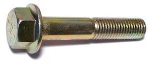 MIDWEST FASTENER 75506 Grade 8, 3/4"-10 Flange Bolt, Zinc Plated Steel, 4 in L,